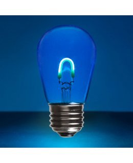 CL75732 E26 Base S14 Blue Glass LED Filament Bulbs PACK OF 5